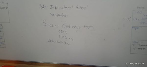 Science Challenge Exam Grade VIII IX & X 2023-24 - nandurbar